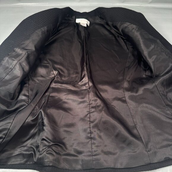 Casual Corner Virgin Wool Blazer Women Suit Jacket Career Button Long Sleeve - Picture 12 of 15